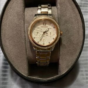 Citizen eco drive 2 tone (rose and silver) watch